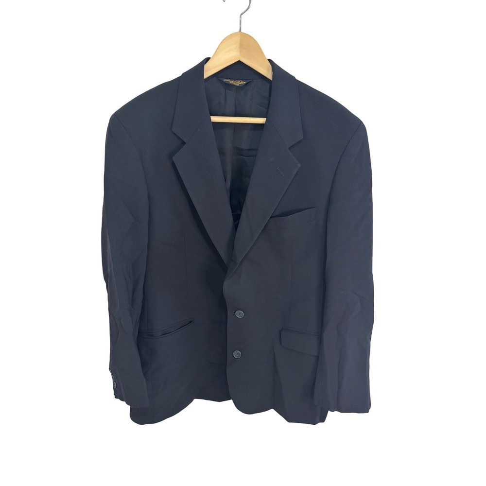 Brooks Brothers Mens 42R Black Wool Blend‎ Sport Coat Blazer Jacket Brooksease